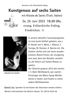 Konzertplakat De Santis