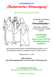 Plakat Emmausgang