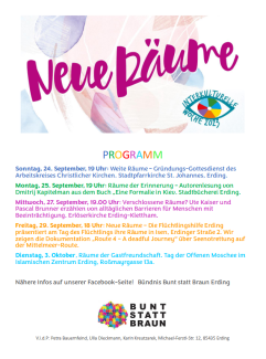Plakat "Neue Räume"