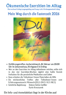 Plakat Ök. Alltagsexerzitien