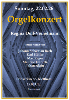 Plakat Orgelkonzert 22.2.26