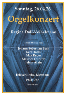 Plakat Orgelkonzert 26.04.26