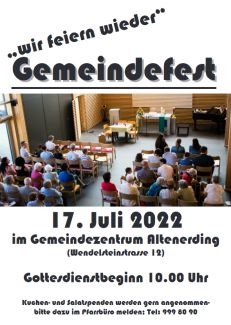Gemeindefest-Plakat