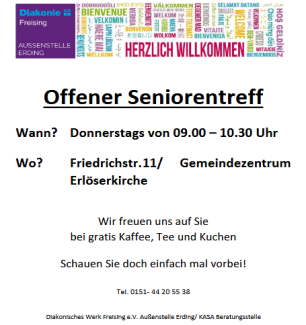 Einladung zum offenen Seniorentreff