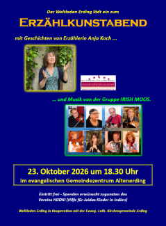 Plakat Erzählkunstabend 23.10.26