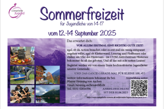 Plakat Sommerfreizeit