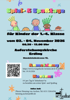 Plakat Spiel- und Spaßtage